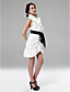  Satin Sheath/Column Halter Short/Mini Cocktail Dress inspired by Zoe Saldana