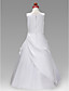  A-line Jewel Floor-length Satin Flower Girl Dress