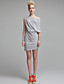  ts un hombro wrap mini vestido / inspirado en la moda de la pista