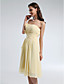  A-line Princess Sweetheart Knee-length Chiffon Bridesmaid Dress