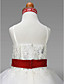  A-line Square Floor-length Satin Flower Girl Dress