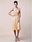  SERENA - Vestido de Damas em Chifon com Xale
