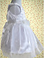  A-line Jewel Knee-length Satin Cotton With Appliques Flower Girl Dress