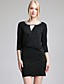  TS Long Sleeve Embellished Jersey Dress