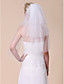  Four-tier Elbow Wedding Veil With Beaded Edge