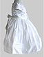  A-line Jewel Knee-length Satin Cotton With Bow Flower Girl Dress