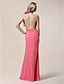  Chiffon Sheath/Column Halter Floor-length Evening Dress inspired by Claire Danes at Golden Globe Award