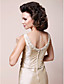  A-line V-neck Floor-length Taffeta Mother of the Bride Dress