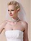  Four-tier Elbow Wedding Veil With Beaded Edge