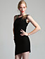  TS Asymmetrical Embellish Shoulder Dress