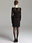  puff ts hombro peplum cóctel