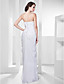  Chiffon Sheath/Column Floor-length Floor-length Evening Dress inspired by Giuliana Rancic