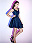  SWANA - Vestido de Cóctel de Tafetán