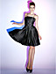  A-line Spaghetti Straps Knee-length Satin Cocktail Dress