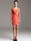  TS Quarter Sleeve Ruched Bodycon Jersey Dress