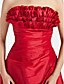  A-line Princess Strapless Knee-length Taffeta Bridesmaid Dress