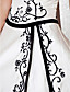  A-line Sweetheart Court Train Satin Wedding Dress with Split Front