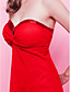  A-line Strapless Knee-length Chiffon Cocktail Dress