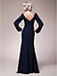  Trumpet/Mermaid V-neck Floor-length Chiffon Mother of the Bride Dress