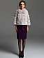  ts manteau en fourrure de renard cousue main en fourrure floraux