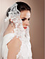  One-tier Cathedral Wedding Veils With Lace Applique Edge