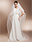  Two-tier Chapel Length Wedding Veils With Finished Edge