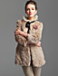  TS Wave Design Rabbit Fur Coat