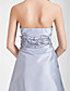  A-line Strapless Knee-length Taffeta Bridesmaid Dress