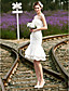  BÉBHIONN - Abito da Sposa in Raso e Pizzo