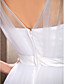  A-line Tulle Wedding Dress With Straps And Sweep/Brush Train