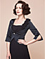  A-line Spaghetti Strap Knee-length Chiffon And Satin Mother Of The Bride Dress