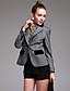  TS Checkered Wool Blazer Jacket
