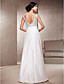  A-line Sweetheart Floor-length Sequined Satin Wedding Dress