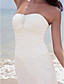  Sheath/ Column Sweetheart Ankle-length Chiffon Wedding Dress With A Wrap