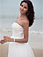  Sheath/Column Strapless Floor-length Organza Wedding Dress