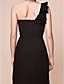  Sheath/Column One Shoulder Knee-length Chiffon Mother Of The Bride Dress