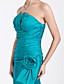  Trumpet/Mermaid Strapless Floor-length Taffeta Bridesmaid Dress