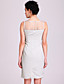  TS Yarn Organza Bow Sheath Dress