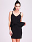  ts trendy ärmellose Rüschen Taillenkleid