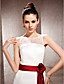  Trumpet/Mermaid Bateau Neck Court Train Satin Wedding Dress