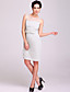  TS Yarn Organza Bow Sheath Dress