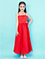  Chiffon Ankle-length Spaghetti Strap Junior Bridesmaid Dress