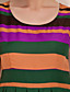  TS Irregular Stripe Swing Dress