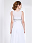  Sheath/Column Jewel Neck Floor-length Chiffon Evening Dress