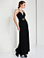  Sheath/ Column Spaghetti Straps Floor-length Jersey Evening Dress