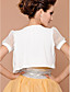  de manga corta de gasa / algodón con flores / botton chaquetas de novia / abrigos