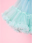  Blue Trimming Bowknot Chiffon Girl Skirt With Lining
