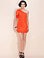  TS One Shoulder Puff Sleeve Dress (More Colors)