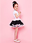  roze trimmen chiffon meisje rok met voering
