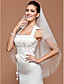  One-tier Tulle Fingertip Veil With Cut Edge (More Colors Available)